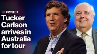 Tucker Carlson arrives in Australia for tour [upl. by Beatriz355]