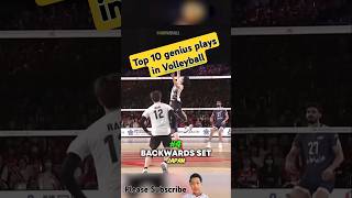 Top 10 genius plays in volleyball World volleyball sports volley volleyballworld haikyuu [upl. by Risley763]