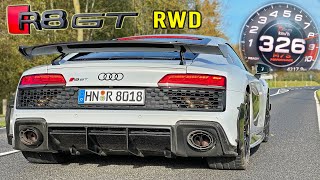 AUDI R8 GT  0320KMH  0200MPH  SOUND amp TOP SPEED POV [upl. by Bausch]