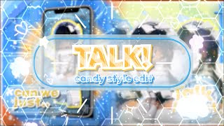 TALK • ROBLOX CANDY STYLE EDIT • THANKS FOR 900 [upl. by Anigal918]