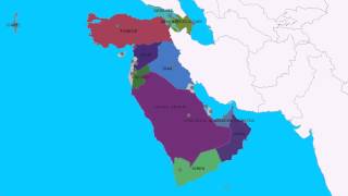 Topografie Landen en hoofdsteden van WestAzië [upl. by Geoffrey]