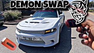 SRT DEMON SWAP DODGE CHARGER 900HP srt demonfyp fye hellcat [upl. by Alios]