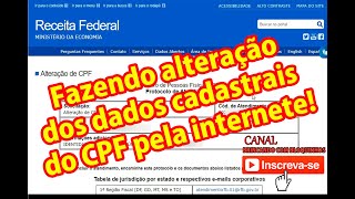 CPF COMO CONSERTAR NOME ERRADO NO CPF Nome de CASADOSOLTEIRO NOME DA MÃE PAI 2022 ERRADO NO CPF [upl. by Ayo]