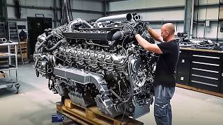 Man Fully Assembles MAN TRUCK ENGINE Perfectly  Start to Finish by truckschannelrazborgruz [upl. by Hsepid]