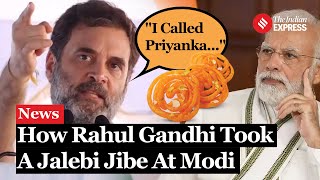 quotBest Jalebi But PMquot Congress Leader Rahul Gandhi Explains Haryanas Situation Using Jalebi Box [upl. by Layney]