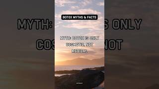 Myth Botox is only cosmetic not medical cosmetology botox myths selfcare beauty skincare [upl. by Airec]