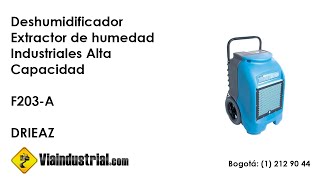 Deshumidificador Extractor de humedad Industriales Alta Capacidad [upl. by Jann420]