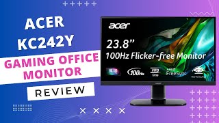 Acer KC242Y Hbi 238 Monitor ZeroFrame Excellence  Review [upl. by Netsrik]