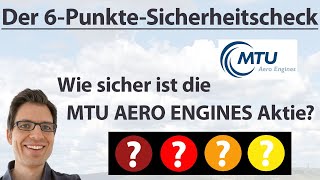 MTU Aero Engines Aktienanalyse Wie sicher ist die Aktie  6PunkteCheck Rangliste [upl. by Sahcnip]