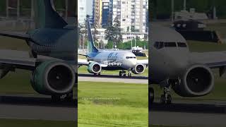 Flair’s Flare Flaw Boeing 737 MAX 8 FIRM Landing [upl. by Donia]