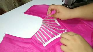 Very Graceful party Wear neck design Cutting and Stitching in Hindi Simple Method [upl. by Mather847]