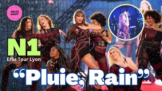 Pluie rain Taylor Swift DRINKS amp SINGS in a DOWNPOUR on Eras Tours first night in Lyon France [upl. by Huppert]