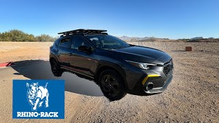 Installing Rhino Racks Pioneer Platform 6 Roof Rack  2024 Subaru Crosstrek [upl. by Lairea]