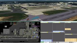 EGKKGND  Gatwick Ground  Vatsim UK ATC  2107  Towerview Part 4 [upl. by Ahseinaj]