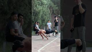 One finger planche reaction reels viralvideo calisthenics workout [upl. by Ayle]