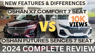 Oshan X7 Comfort 2024 Vs Future Sense 7 seater Facelift  Complete Review  Mr Changan [upl. by Erdnua]