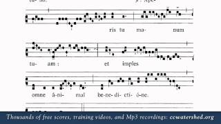 Gradual Oculi ómnium in te sperant  Solesmes  Gajard [upl. by Euqinaj]