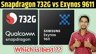 Snapdragon 732G vs Exynos 9611 🔥🔥 full comparison  Samsung Exynos 9611 vs Snapdragon 732G [upl. by Kass]