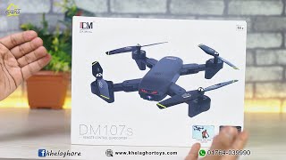 DM107s Dual Camera Drone Unboxing review and price best budget camera drone khelaghor [upl. by Eilata381]