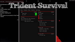 ROBLOX Trident Survival Script Hitbox Expander No Recoil No Spread PASTEBIN 2023 [upl. by Monah]