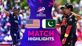 The American fairytale continues as USA beat Pakistan in a massive upset at the T20WorldCup 😍 [upl. by Hsital]