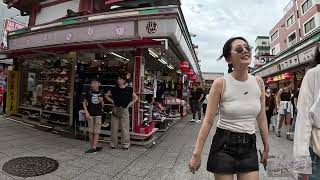 【4K Videos JAPAN】On a Weekend VideoWalkCycling Asakusa Tokyo JAPAN Kaminarimon amp Sinsoji [upl. by Scotti]