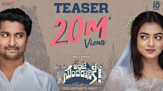 Ante Sundaraniki Teaser  Nani  Nazriya Fahadh  Vivek Sagar  Vivek Athreya  Mythri Movie Makers [upl. by Leber]