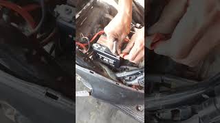 motorcycle battery installation shorts [upl. by Ennaisoj696]