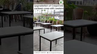 Canteen makeover  Commercial project bangalore shorts [upl. by Carmita196]