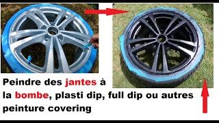 Peindre des jantes a la bombe plasti dip peinture vinyle jante 18 pouce audi S3 [upl. by Kunkle]