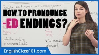 t d or id  Past Tense ED verb endings  English Pronunciation [upl. by Oyam550]