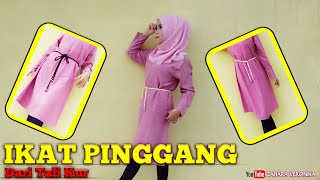 IKAT PINGGANG  Cara Membuat Ikat Pinggang dari tali kur  DIY ikat pinggang wanita  Macrame Belt [upl. by Ardeahp]