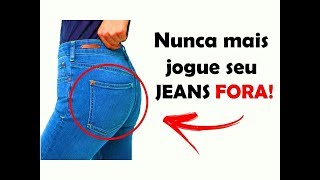 IDEIAS CRIATIVAS PARA REUTILIZAR JEANS VELHO  RECICLE SUAS CALÇAS JEANS IDER ALVES [upl. by Gautious]