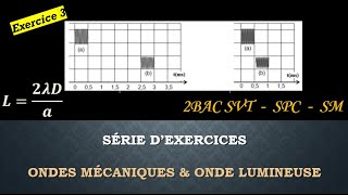 Exercice 3 Ondes mécanique et Ondes lumineuse Pour 2 BAC SVT  SPC  SM [upl. by Perkins942]