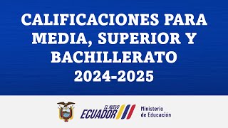 CALIFICACIONES PARA MEDIA SUPERIOR Y BACHILLERATO 20242025 [upl. by Hakym260]