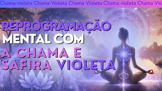 Reprogramação Mental  Reiki e Chama Violeta Transmute Energias Negativas em Luz e Perfeição Divina [upl. by Ibrad591]