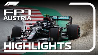 2020 Austrian Grand Prix FP1 Highlights [upl. by Notsuoh]