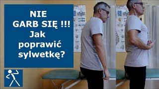 Jak się nie garbić Ćwiczenia korekcyjne  wada postawy  Poprawa sylwetki  🇵🇱 🇪🇺 [upl. by Aciraa]