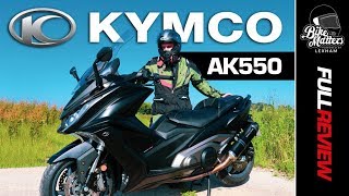 Kymco AK550 Test Ride and Review  Maxi Scooter Power [upl. by Mij]