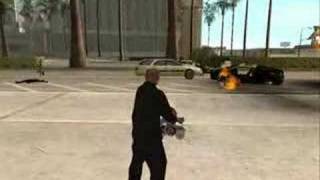 Minigun Sound Mod for GTA san andreas [upl. by Anelrats]