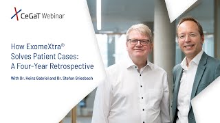 CeGaT Webinar How ExomeXtra® Solves Patient Cases A FourYear Retrospective [upl. by Sivam874]