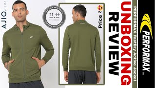 Best Jacket Under ₹500🔥PERFORMAX  Fast Dry Active Jacket  Ajio Haul Review  2023  Unboxing It [upl. by Kyd]