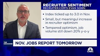 Government job postings have taken noticeable downturn says Recruitercoms Evan Sohn [upl. by Noiwtna]