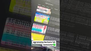 agronomy lecture 1st semester bsc agriculture agriculturecourse [upl. by Bobker]