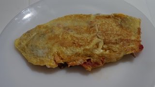 OMELETTE AUX POIVRONS CUISINERAPIDE [upl. by Salokcin]