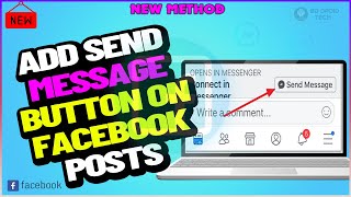 How to add send Message Button on facebook posts LaptopPC 2024 [upl. by Mcleod551]