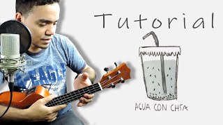 Agua con chia  SousSol ukulele TUTORIAL [upl. by Germayne]