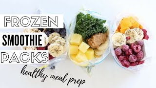 Frozen Smoothie Packs  healthy meal prep [upl. by Colston]