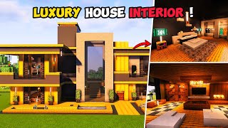 Minecraft Luxury House Interior [upl. by Leiria]