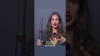 Dyson Shows 2 Curl Techniques with the Airwrap Curler  click link above shorts [upl. by Joelle]